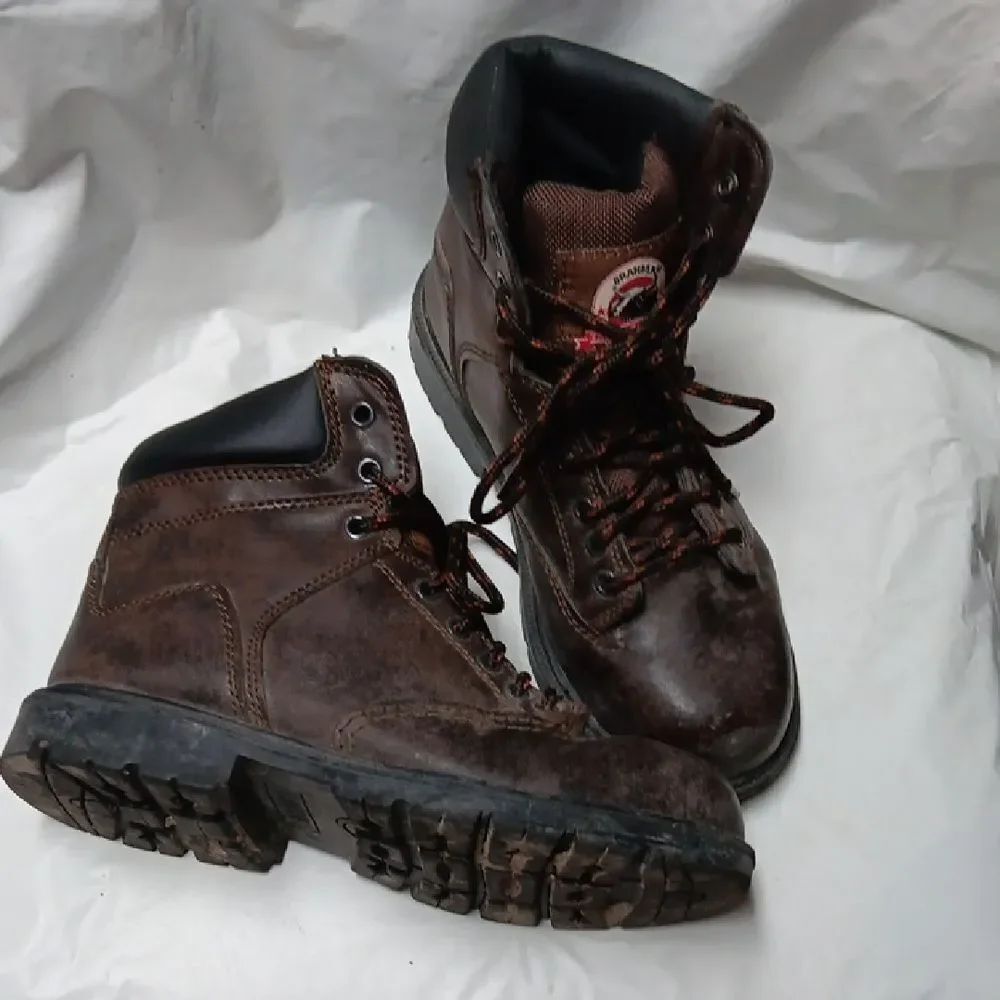 Brahma Dark Brown Leather Boots Men's 5.5 Preowned